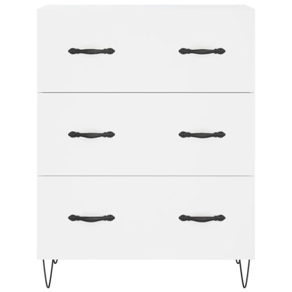 Highboard White 69,5x34x180 cm Engineered Wood