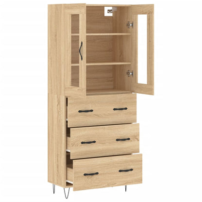 Highboard Sonoma Oak 69,5x34x180 cm Engineered Wood