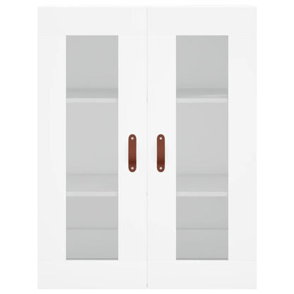 Highboard White 69.5x34x180 cm Engineered Wood