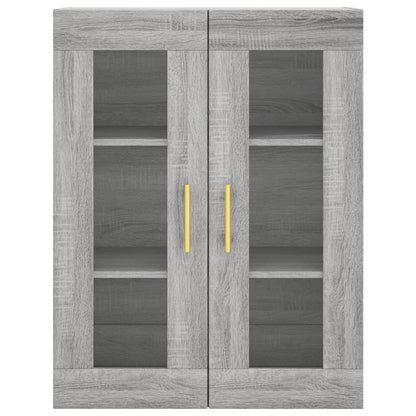 Highboard Grey Sonoma 69,5x34x180 cm Engineered Wood