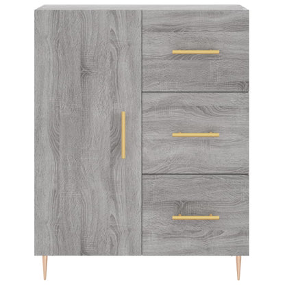 Highboard Grey Sonoma 69,5x34x180 cm Engineered Wood