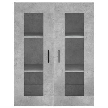 Highboard Concrete Grey 69,5x34x180 cm Engineered Wood