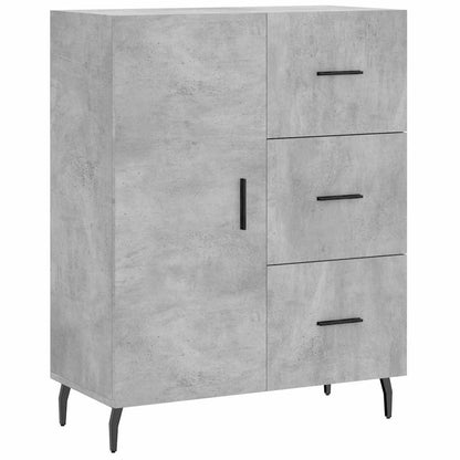 Highboard Concrete Grey 69,5x34x180 cm Engineered Wood