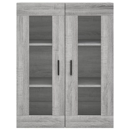 Highboard Grey Sonoma 69,5x34x180 cm Engineered Wood