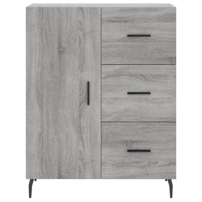 Highboard Grey Sonoma 69,5x34x180 cm Engineered Wood