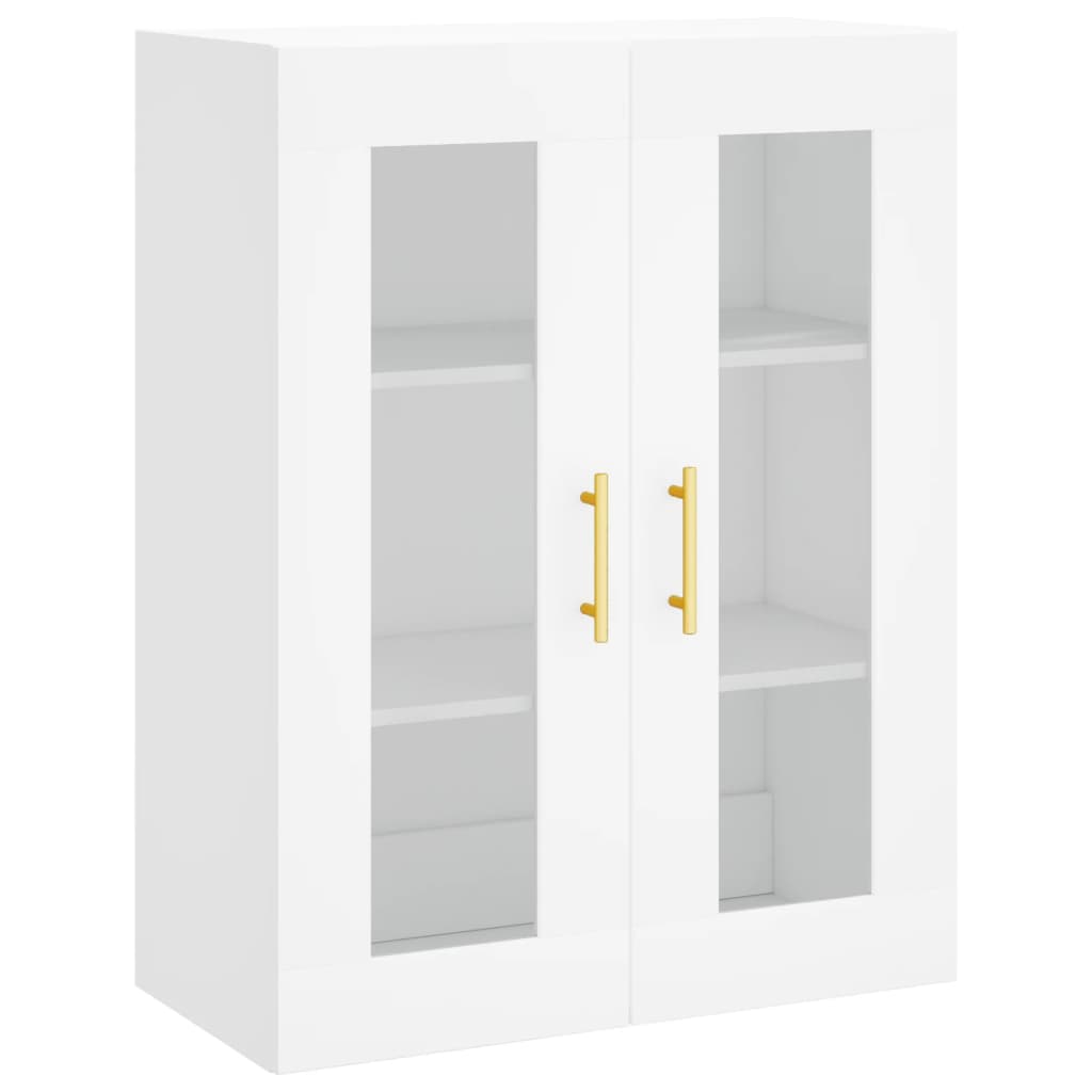 Highboard White 69.5x34x180 cm Engineered Wood