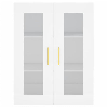 Highboard White 69.5x34x180 cm Engineered Wood