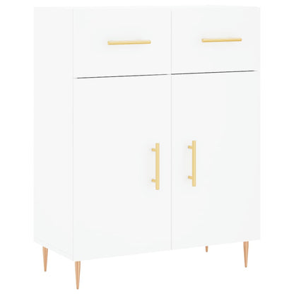 Highboard White 69,5x34x180 cm Engineered Wood