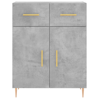 Highboard Concrete Grey 69,5x34x180 cm Engineered Wood
