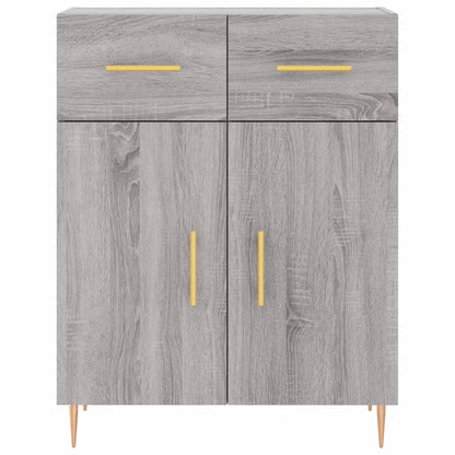 Highboard Grey Sonoma 69,5x34x180 cm Engineered Wood