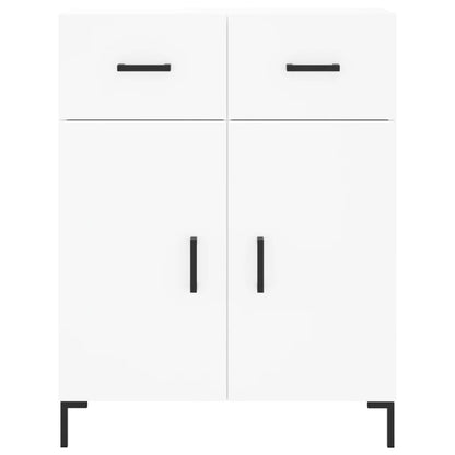 Highboard White 69,5x34x180 cm Engineered Wood