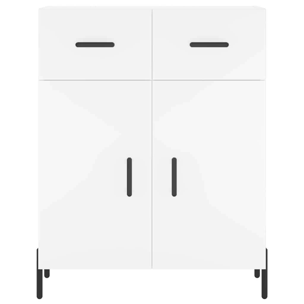Highboard White 69.5x34x180 cm Engineered Wood