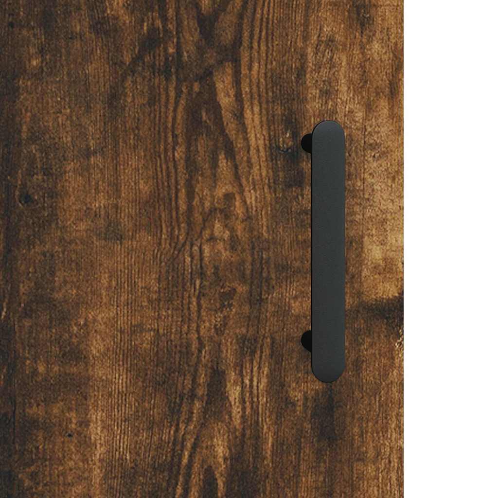 Highboard Smoked Oak 69,5x34x180 cm Engineered Wood