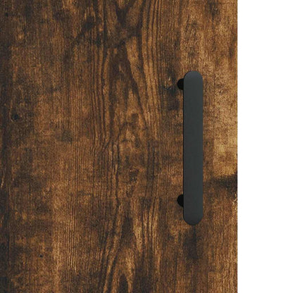 Highboard Smoked Oak 69,5x34x180 cm Engineered Wood