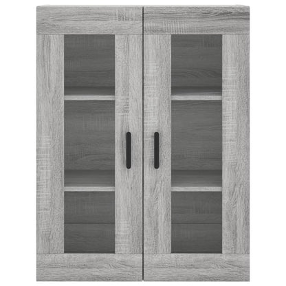 Highboard Grey Sonoma 69,5x34x180 cm Engineered Wood