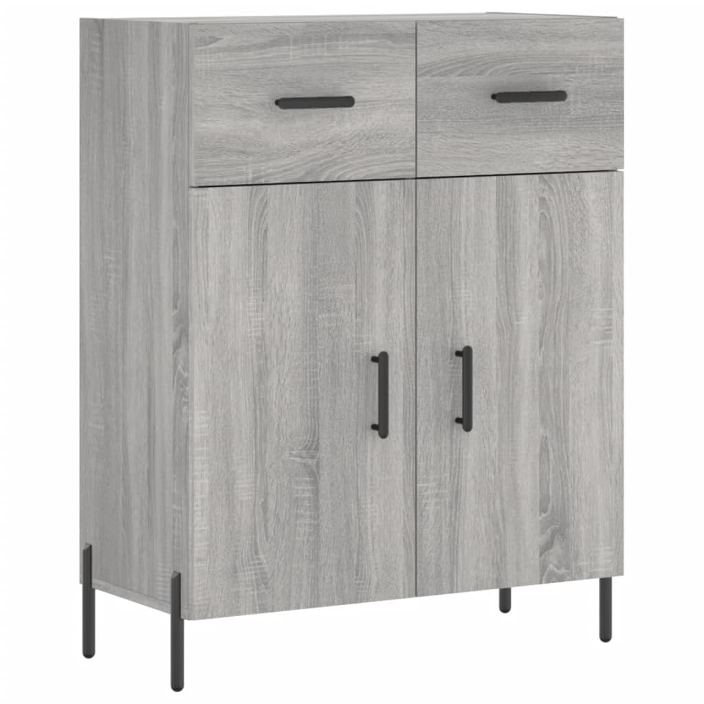Highboard Grey Sonoma 69,5x34x180 cm Engineered Wood
