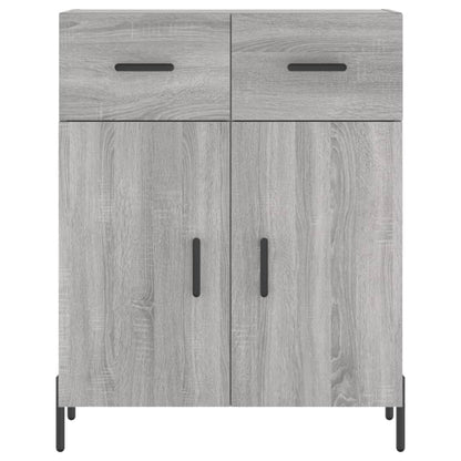 Highboard Grey Sonoma 69,5x34x180 cm Engineered Wood