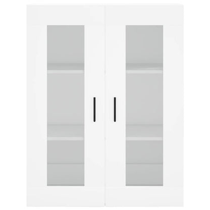 Highboard White 69,5x34x180 cm Engineered Wood
