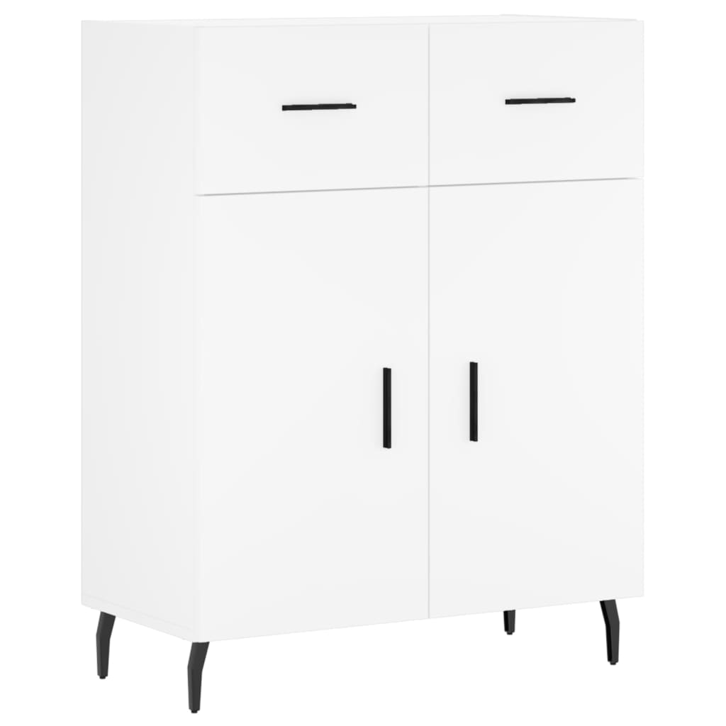 Highboard White 69,5x34x180 cm Engineered Wood