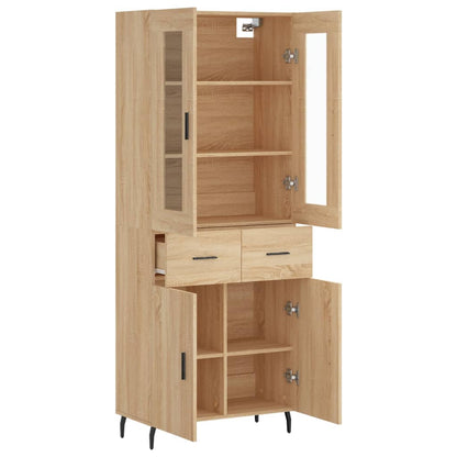 Highboard Sonoma Oak 69,5x34x180 cm Engineered Wood