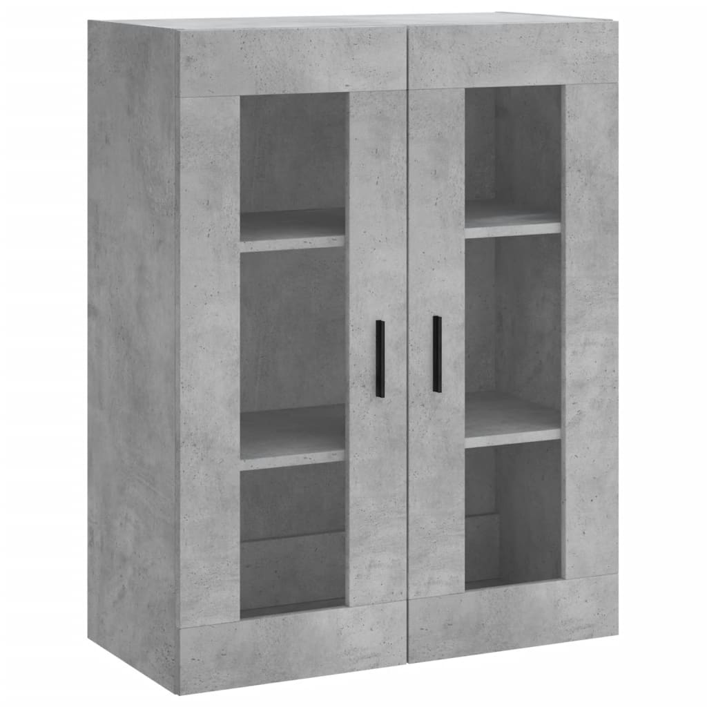 Highboard Concrete Grey 69,5x34x180 cm Engineered Wood