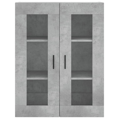 Highboard Concrete Grey 69,5x34x180 cm Engineered Wood
