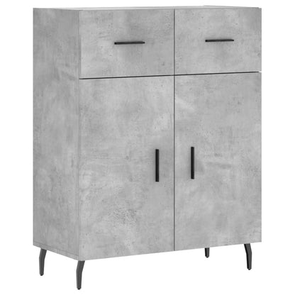 Highboard Concrete Grey 69,5x34x180 cm Engineered Wood