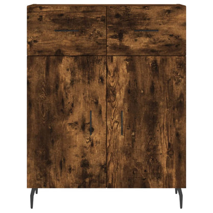 Highboard Smoked Oak 69,5x34x180 cm Engineered Wood