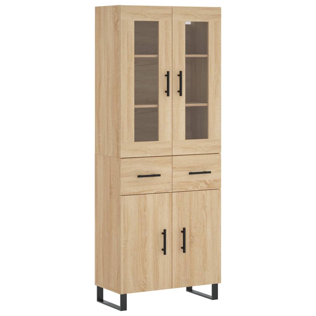 Highboard Sonoma Oak 69,5x34x180 cm Engineered Wood