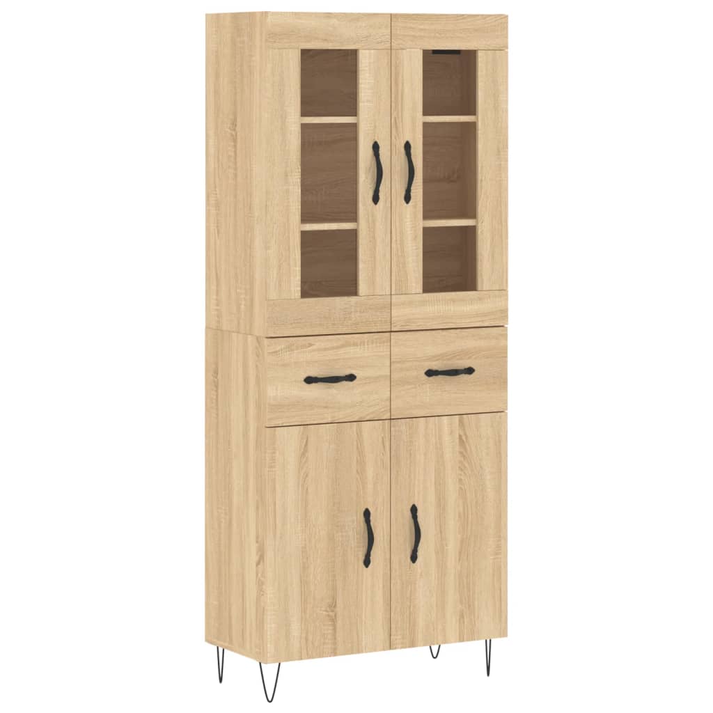 Highboard Sonoma Oak 69,5x34x180 cm Engineered Wood
