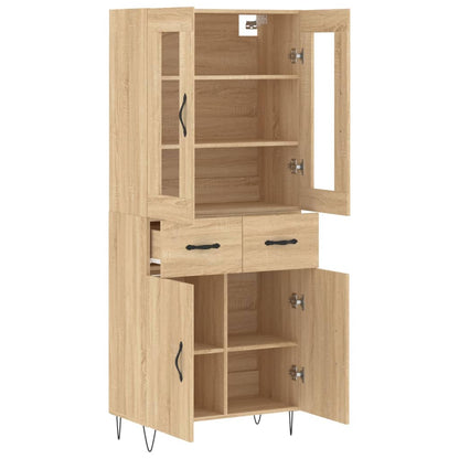 Highboard Sonoma Oak 69,5x34x180 cm Engineered Wood