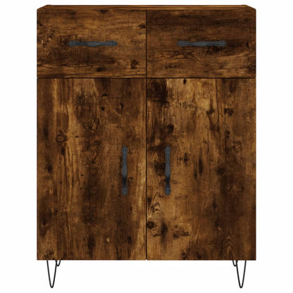 Highboard Smoked Oak 69.5x34x180 cm Engineered Wood