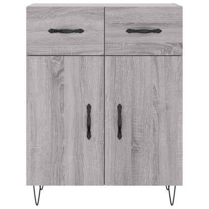 Highboard Grey Sonoma 69,5x34x180 cm Engineered Wood