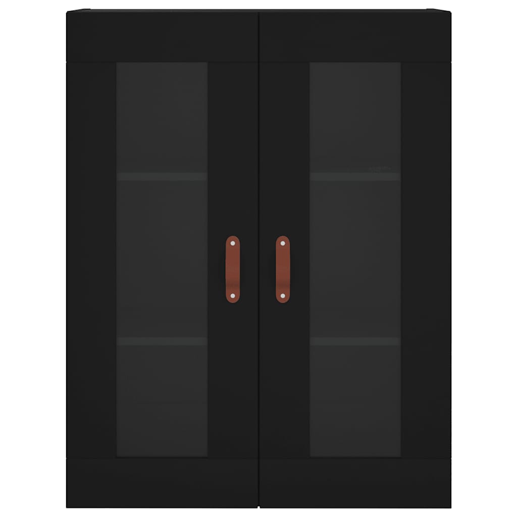 Highboard Black 69.5x34x180 cm Engineered Wood