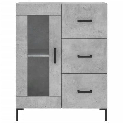 Highboard Concrete Grey 69,5x34x180 cm Engineered Wood