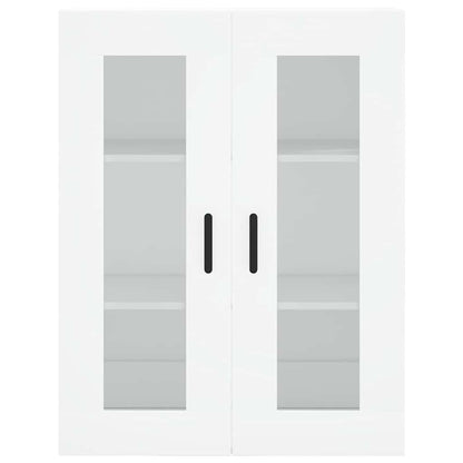 Highboard White 69.5x34x180 cm Engineered Wood