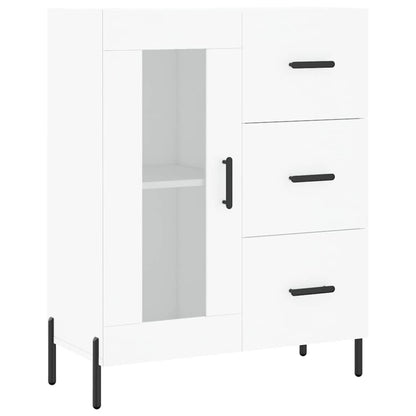 Highboard White 69,5x34x180 cm Engineered Wood