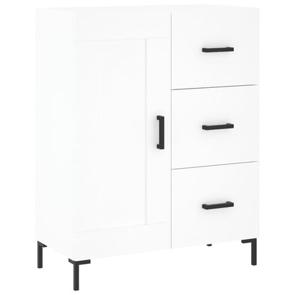 Highboard White 69.5x34x180 cm Engineered Wood