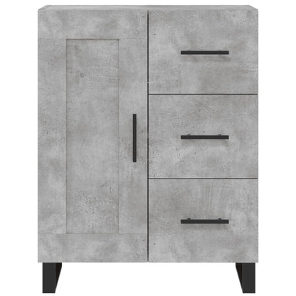 Highboard Concrete Grey 69.5x34x180 cm Engineered Wood