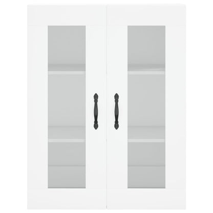 Highboard White 69.5x34x180 cm Engineered Wood