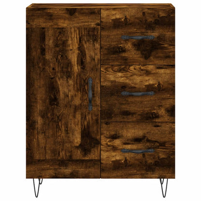 Highboard Smoked Oak 69.5x34x180 cm Engineered Wood