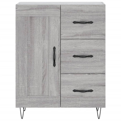 Highboard Grey Sonoma 69,5x34x180 cm Engineered Wood