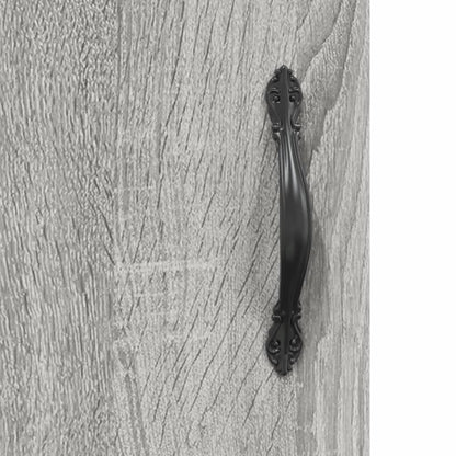 Highboard Grey Sonoma 69,5x34x180 cm Engineered Wood