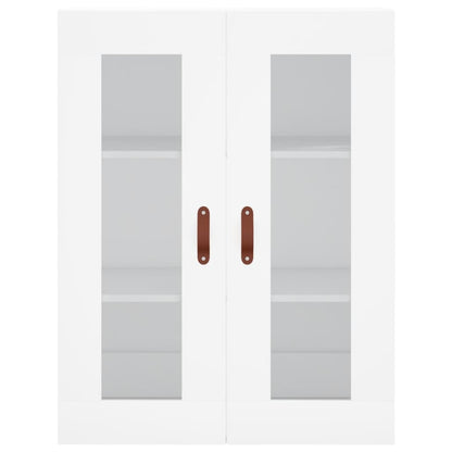 Highboard White 69.5x34x180 cm Engineered Wood