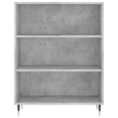 Highboard Concrete Grey 69.5x34x180 cm Engineered Wood