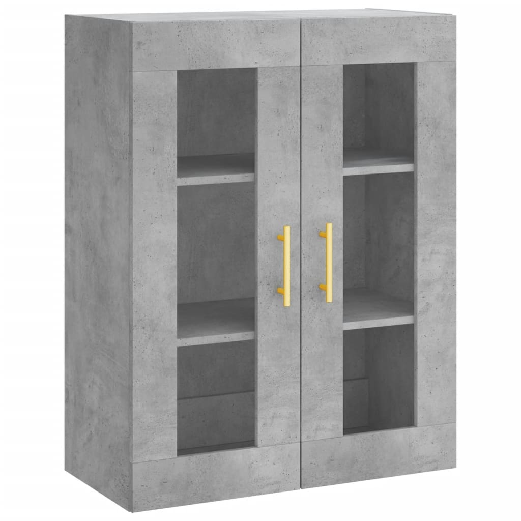 Highboard Concrete Grey 69,5x34x180 cm Engineered Wood