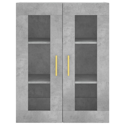 Highboard Concrete Grey 69,5x34x180 cm Engineered Wood