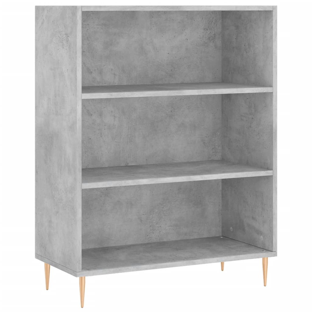 Highboard Concrete Grey 69,5x34x180 cm Engineered Wood