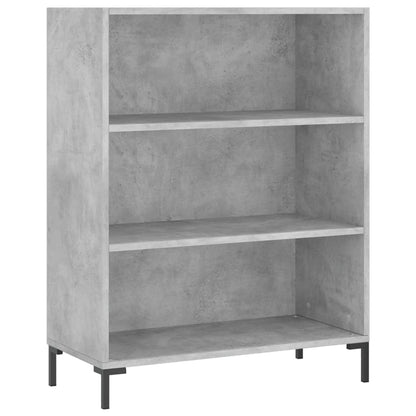 Highboard Concrete Grey 69,5x34x180 cm Engineered Wood
