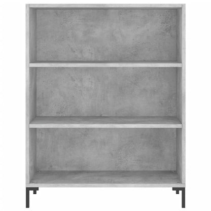 Highboard Concrete Grey 69,5x34x180 cm Engineered Wood